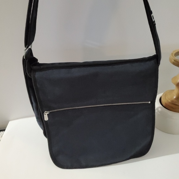 MARIMEKKO Olkalaukku Urbaani Crossbody Shoulder Bag Navy Blue Cotton Canvas